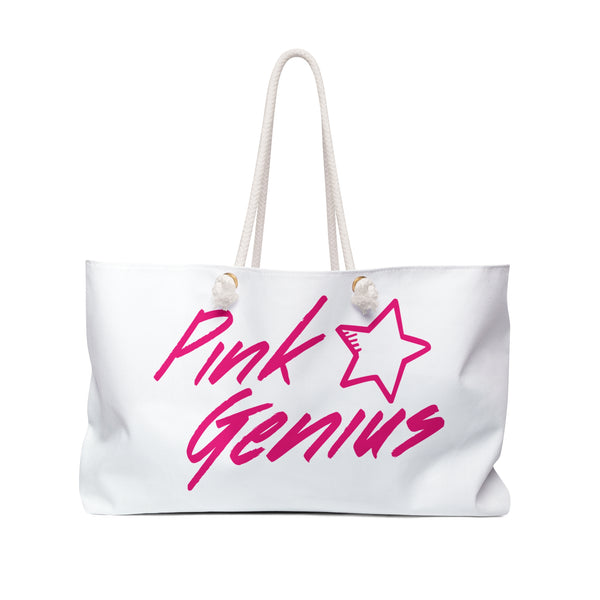 Stylish Weekender Bag - Pink Genius Travel Tote