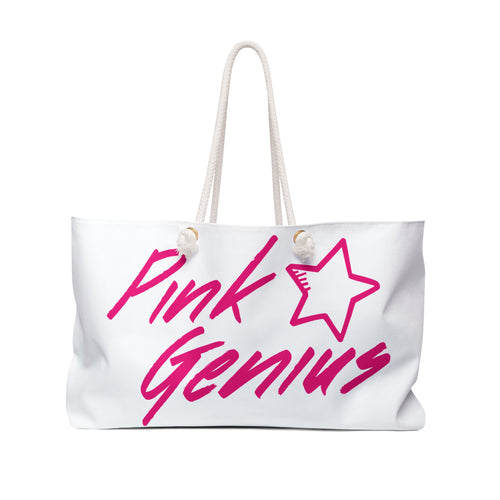 Weekender Bag - Pink Genius Travel Tote