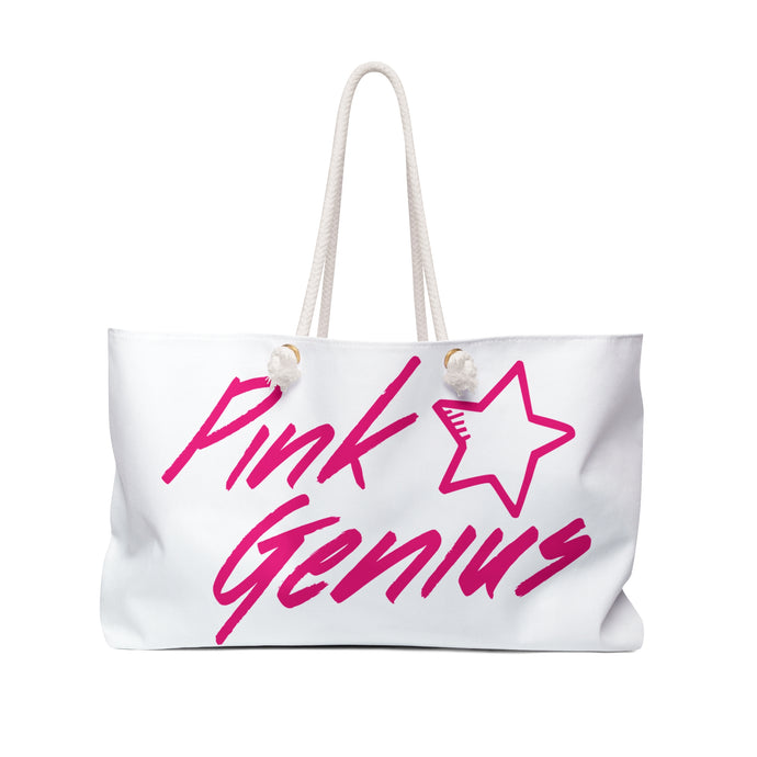 Weekender Bag - Pink Genius Travel Tote